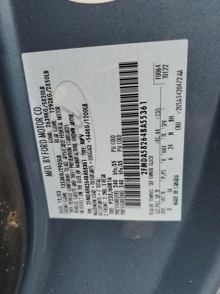 2FMDA58264BA55361 2004 Ford Freestar Limited