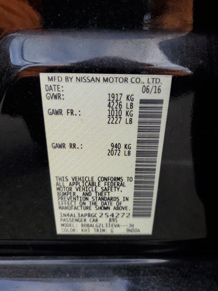 1N4AL3AP8GC254272 2016 Nissan Altima 2.5