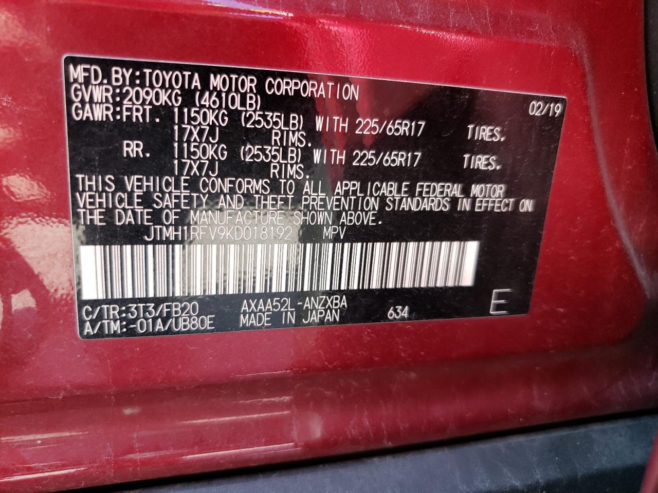 2019 Toyota RAV 4 - Image 13