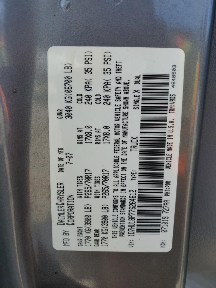 1D7HU18P77S264612 2007 Dodge Ram 1500 St