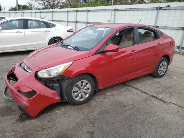  HYUNDAI ACCENT 2016 Czerwony