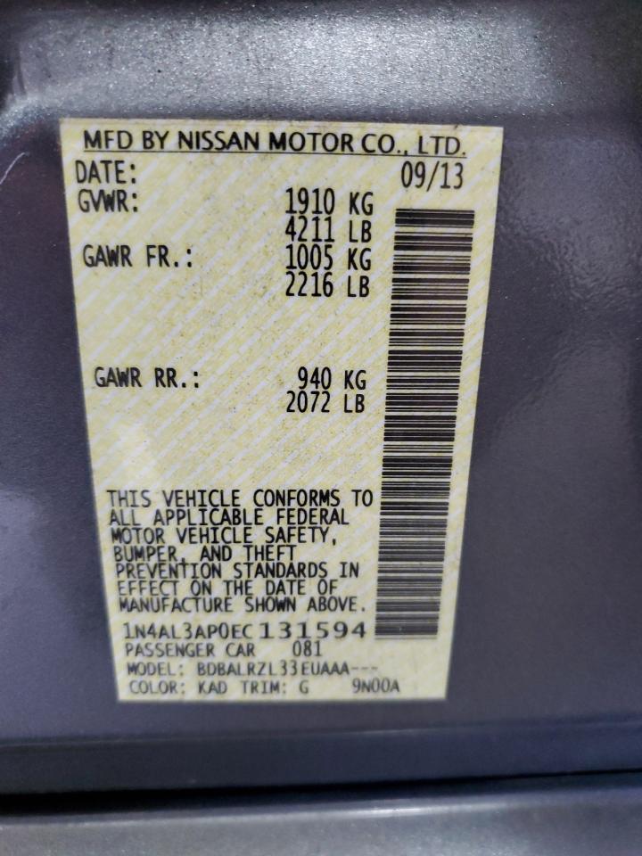 1N4AL3AP0EC131594 2014 Nissan Altima 2.5