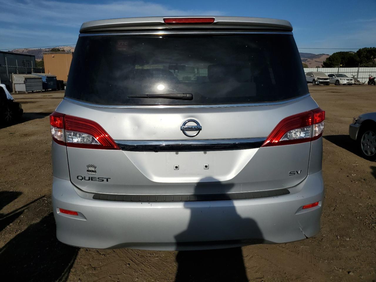 2012 Nissan Quest S VIN: JN8AE2KP7C9037482 Lot: 72974934