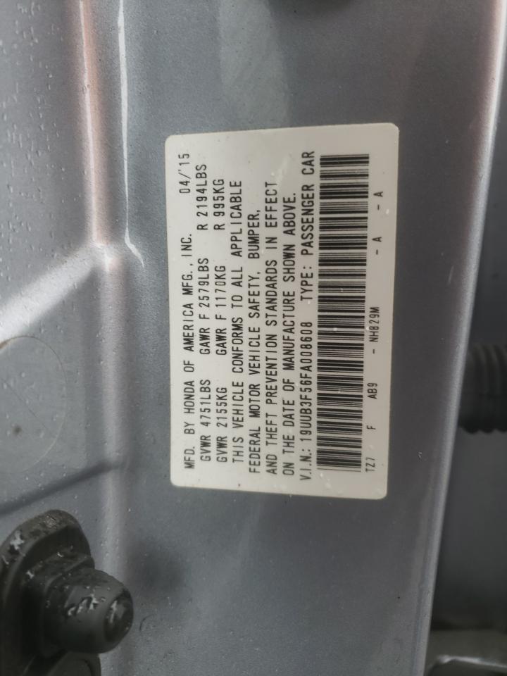 19UUB3F56FA008608 2015 Acura Tlx Tech