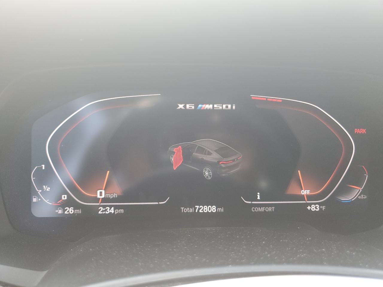 2021 BMW X6 M50I VIN: 5UXCY8C04M9E36899 Lot: 68819334