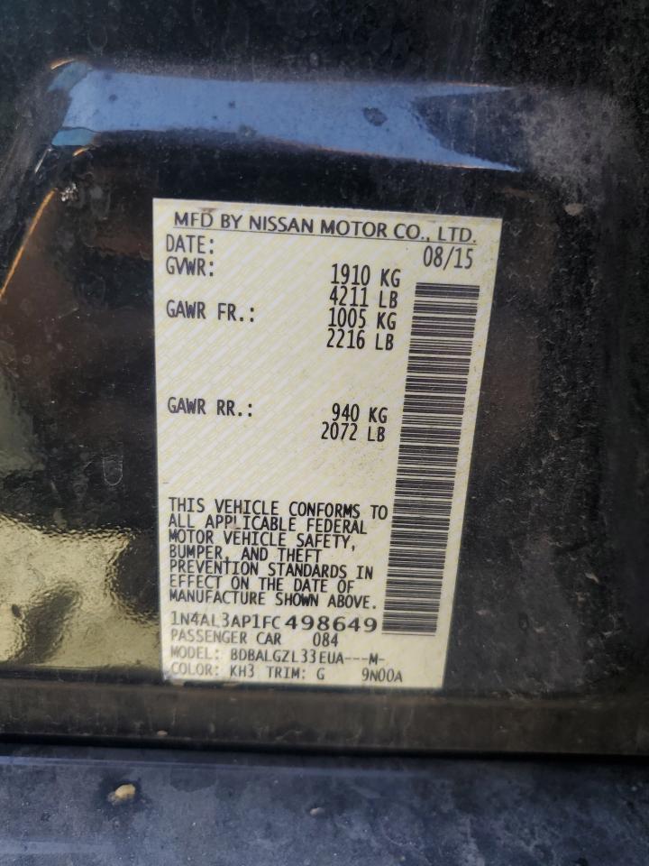 1N4AL3AP1FC498649 2015 Nissan Altima 2.5