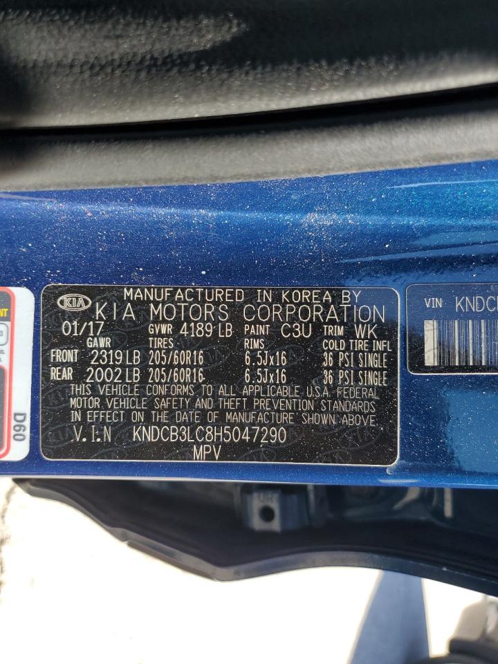 2017 Kia Niro Fe VIN: KNDCB3LC8H5047290 Lot: 71571874