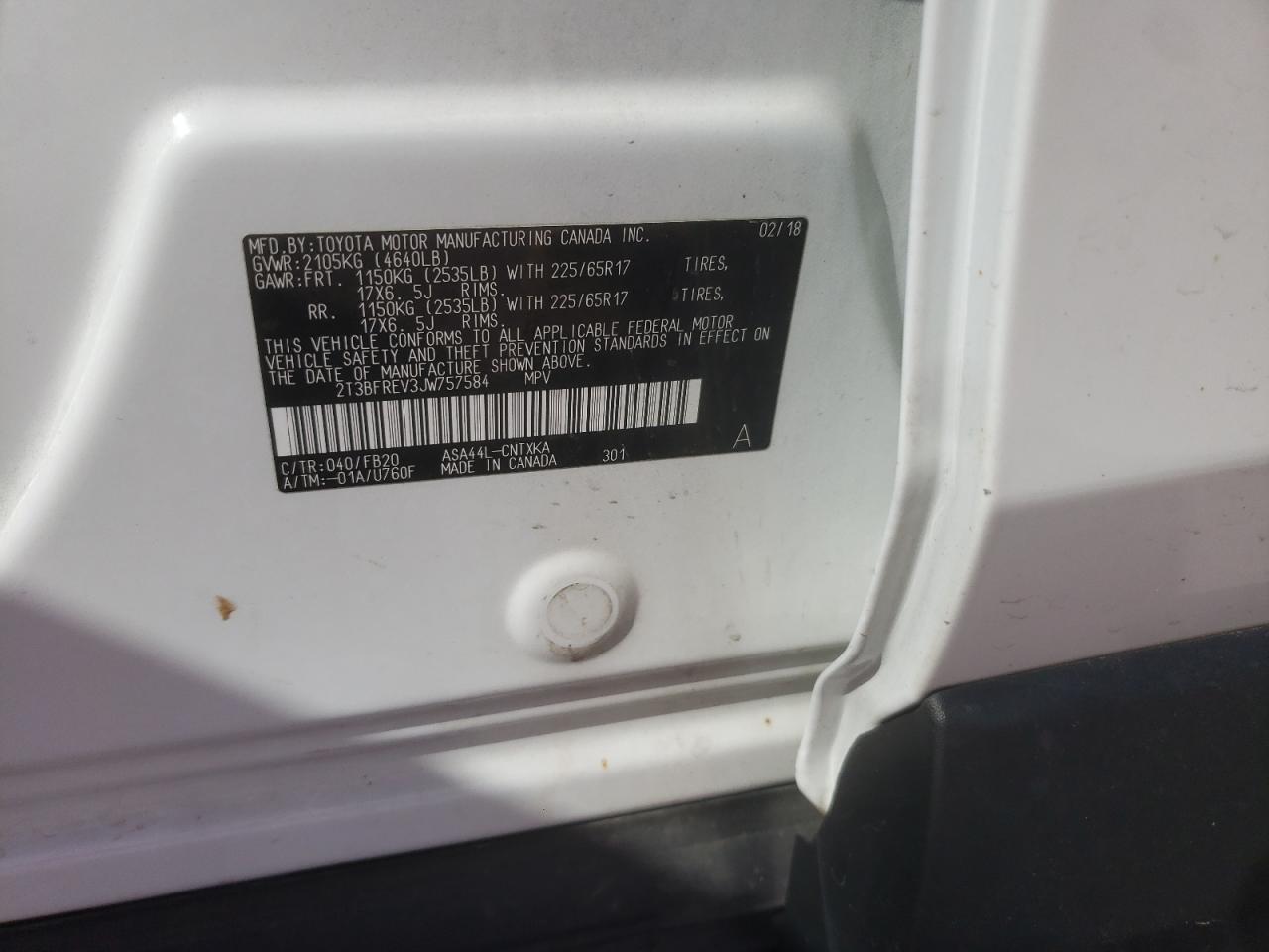 2T3BFREV3JW757584 2018 TOYOTA RAV 4 - Image 16