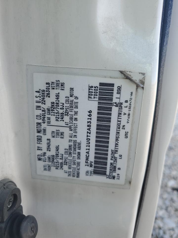 1FMCA11U0TZA83166 1996 Ford Aerostar