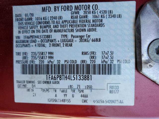 1FA6P8TH4L5133881 Ford All Models MUSTANG 13