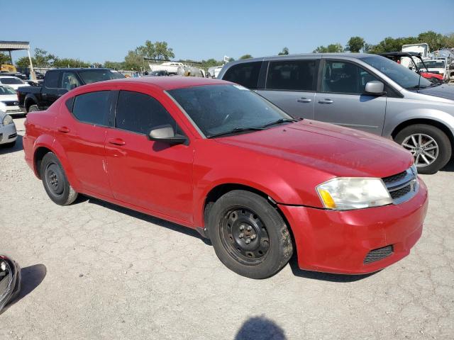 Sedans DODGE AVENGER 2013 Red