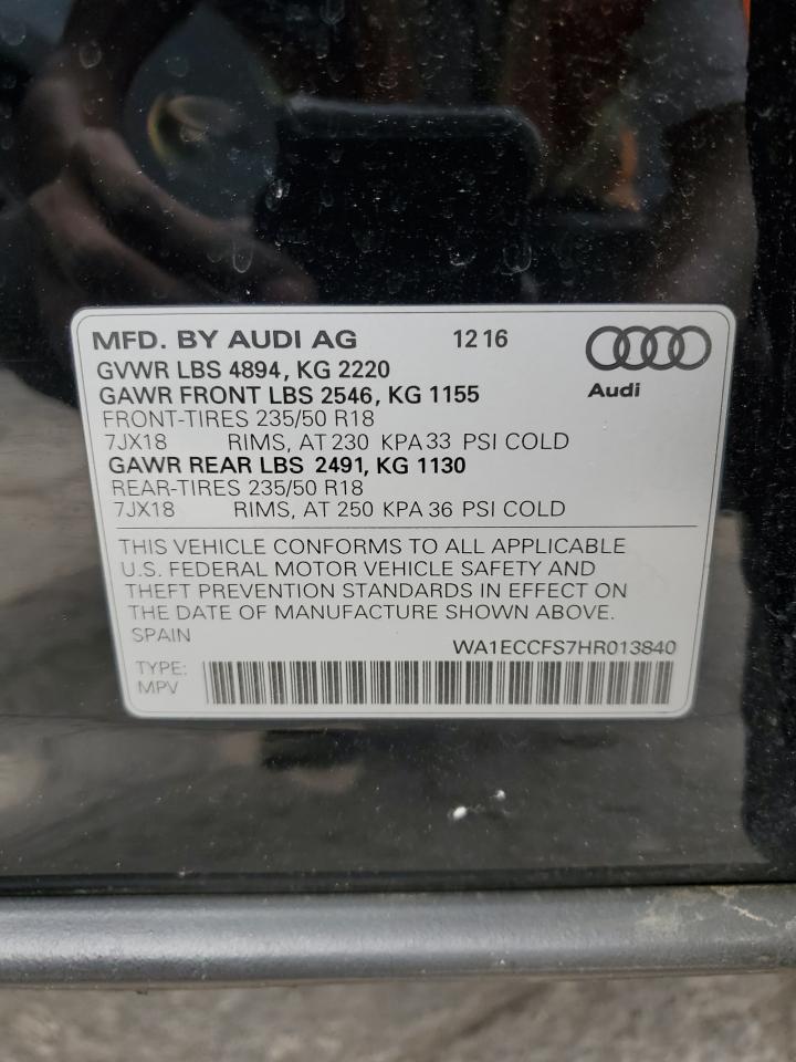 WA1ECCFS7HR013840 2017 Audi Q3 Premium