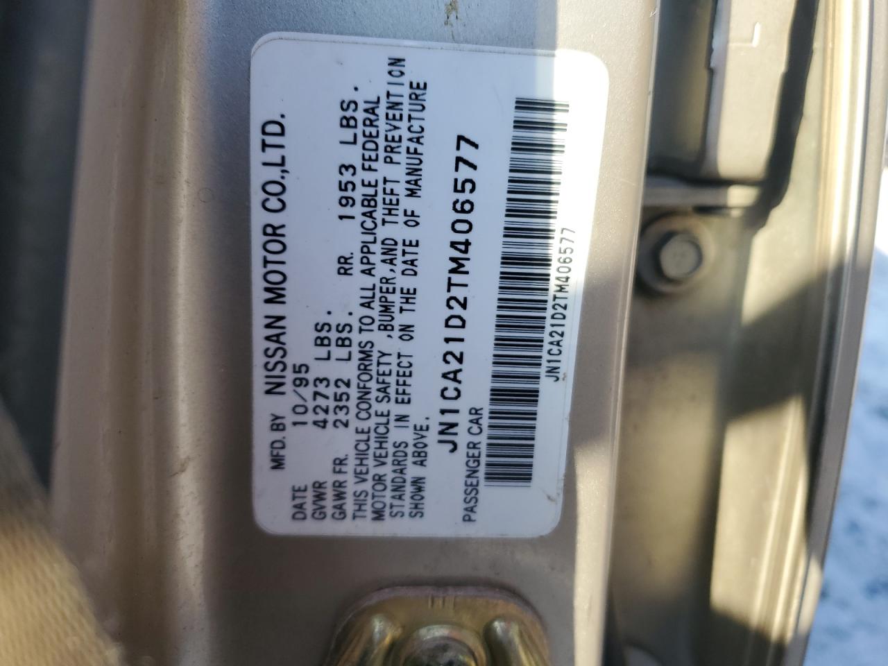 JN1CA21D2TM406577 1996 Nissan Maxima Gle