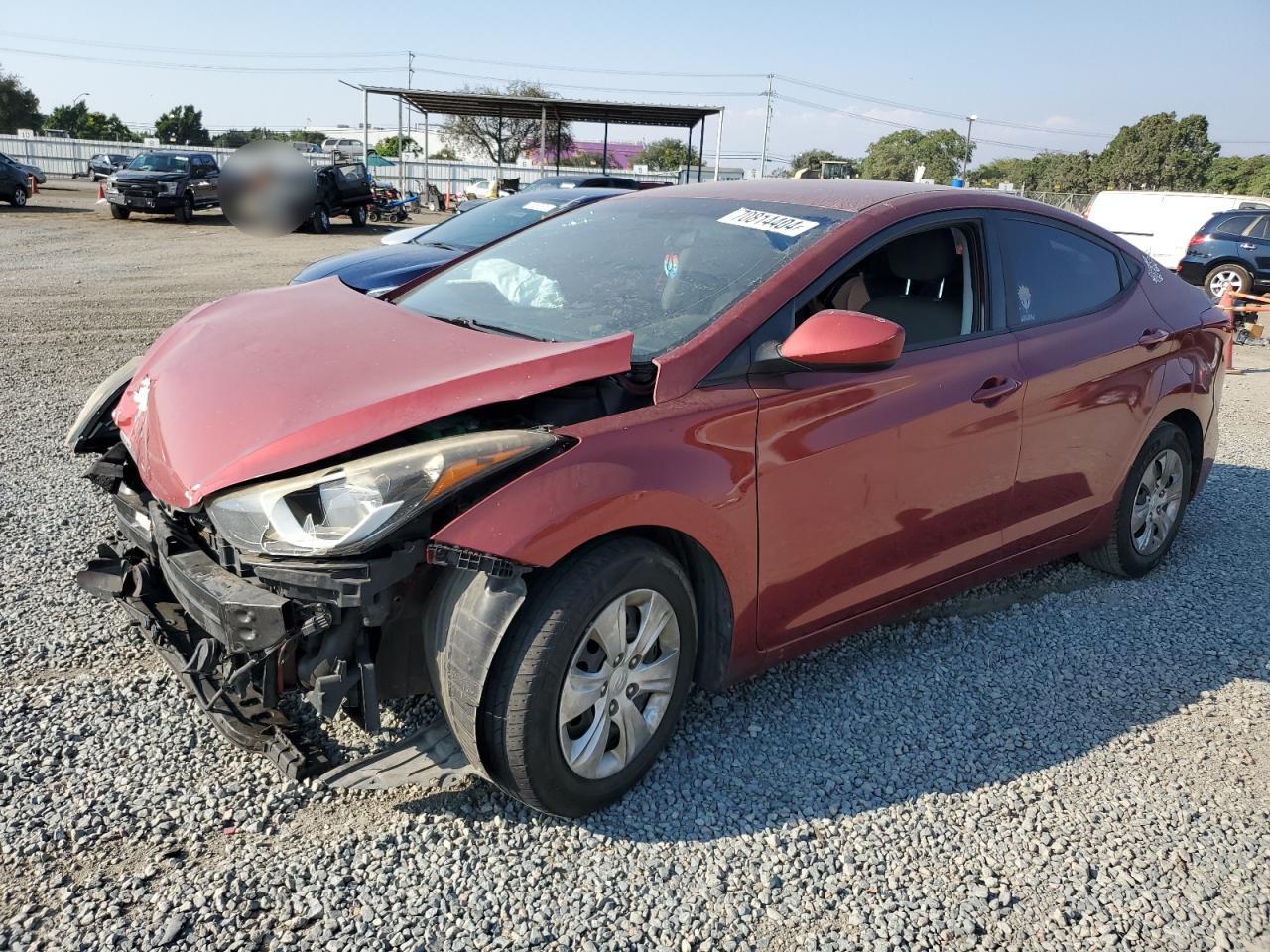 5NPDH4AE0GH734100 2016 HYUNDAI ELANTRA - Image 1