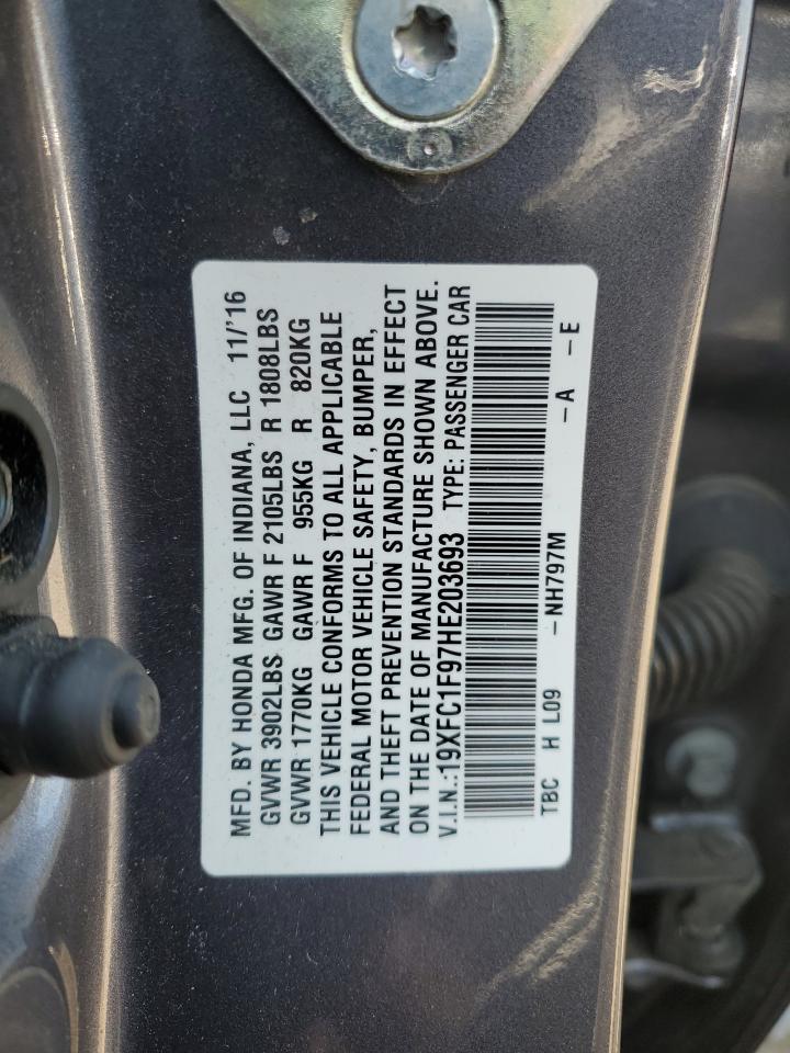 19XFC1F97HE203693 2017 HONDA CIVIC - Image 14