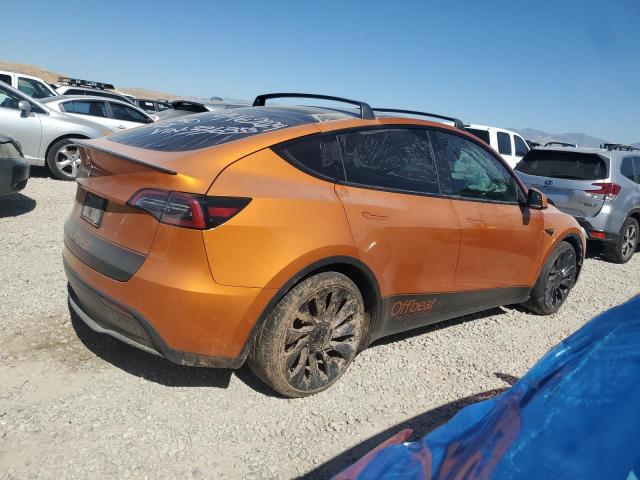  TESLA MODEL Y 2022 Оранжевый