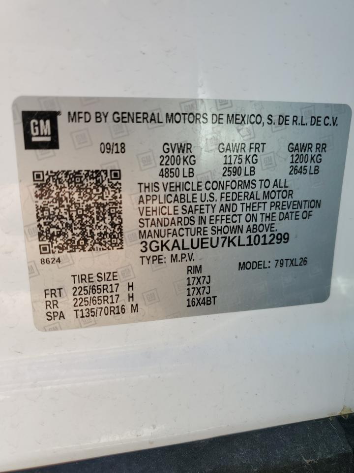 3GKALUEU7KL101299 2019 GMC Terrain Sle