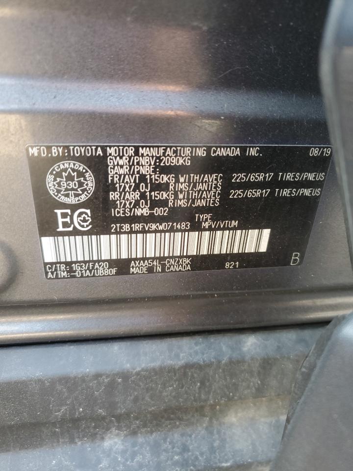 2T3B1RFV9KW071483 2019 TOYOTA RAV 4 - Image 14