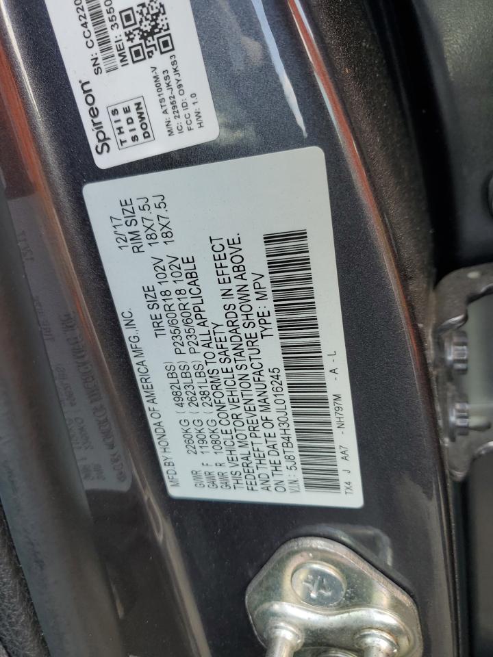 5J8TB4H30JL016245 2018 Acura Rdx