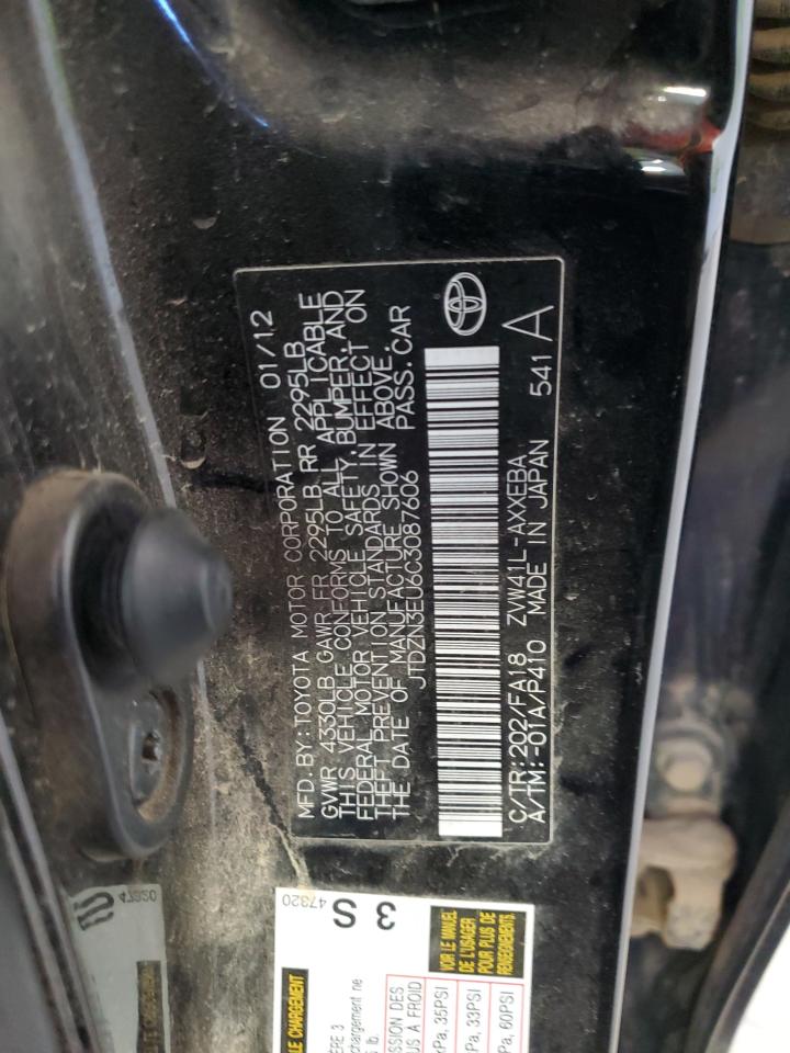 JTDZN3EU6C3087606 2012 Toyota Prius V