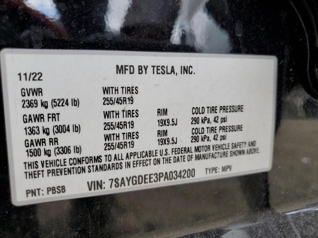 7SAYGDEE3PA034200 Tesla Model Y  14