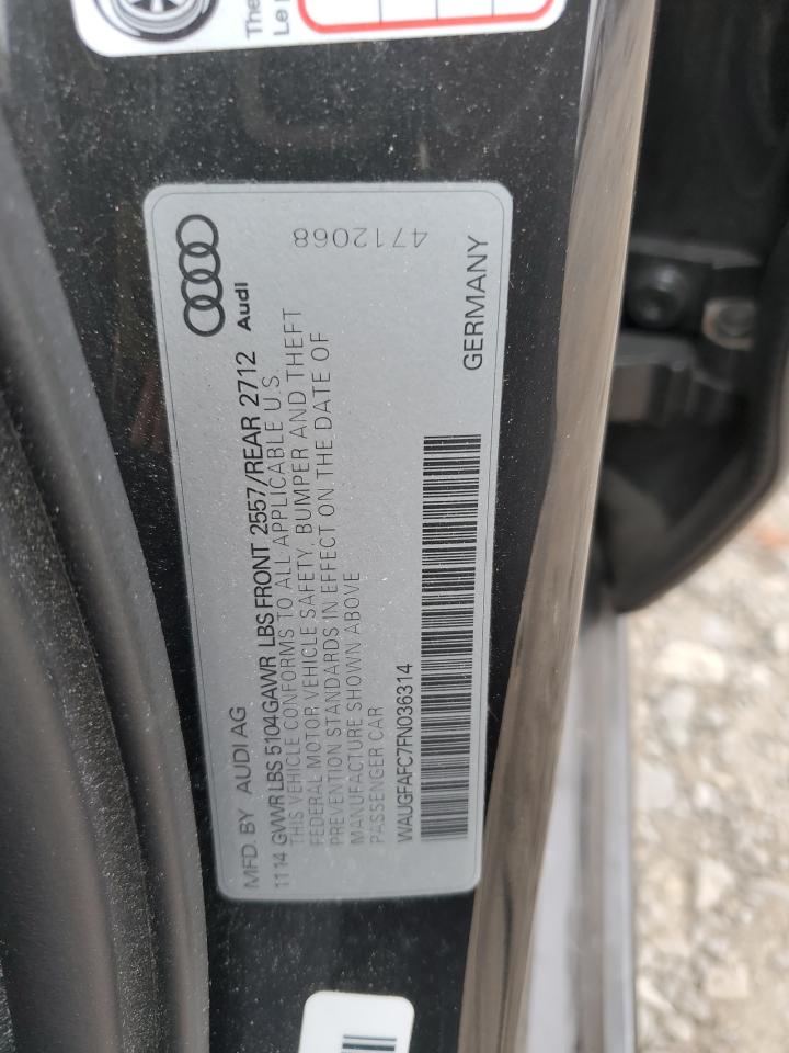 WAUGFAFC7FN036314 2015 Audi A6 Premium Plus