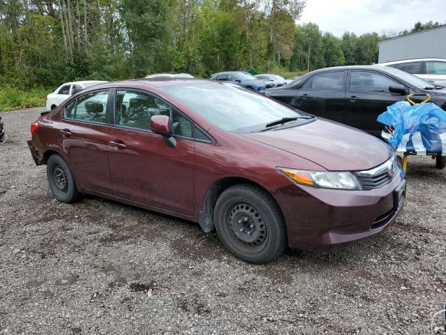 Sedans HONDA CIVIC 2012 Burgundy