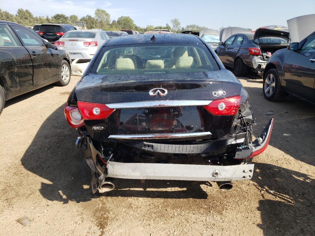 2014 Infiniti Q50 Base VIN: JN1BV7AR0EM697494 Lot: 71272004