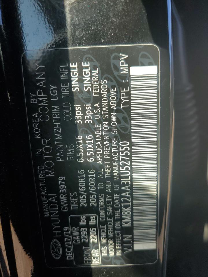 KM8K12AA3LU527550 2020 Hyundai Kona Se