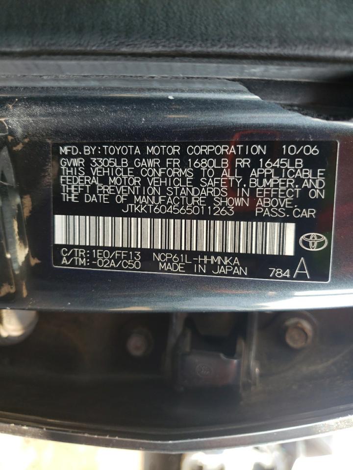 JTKKT604565011263 2006 Toyota Scion Xa