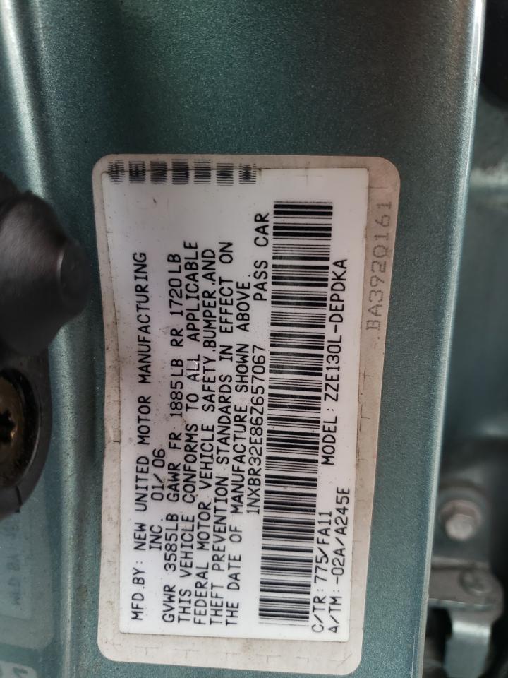 1NXBR32E86Z657067 2006 Toyota Corolla Ce