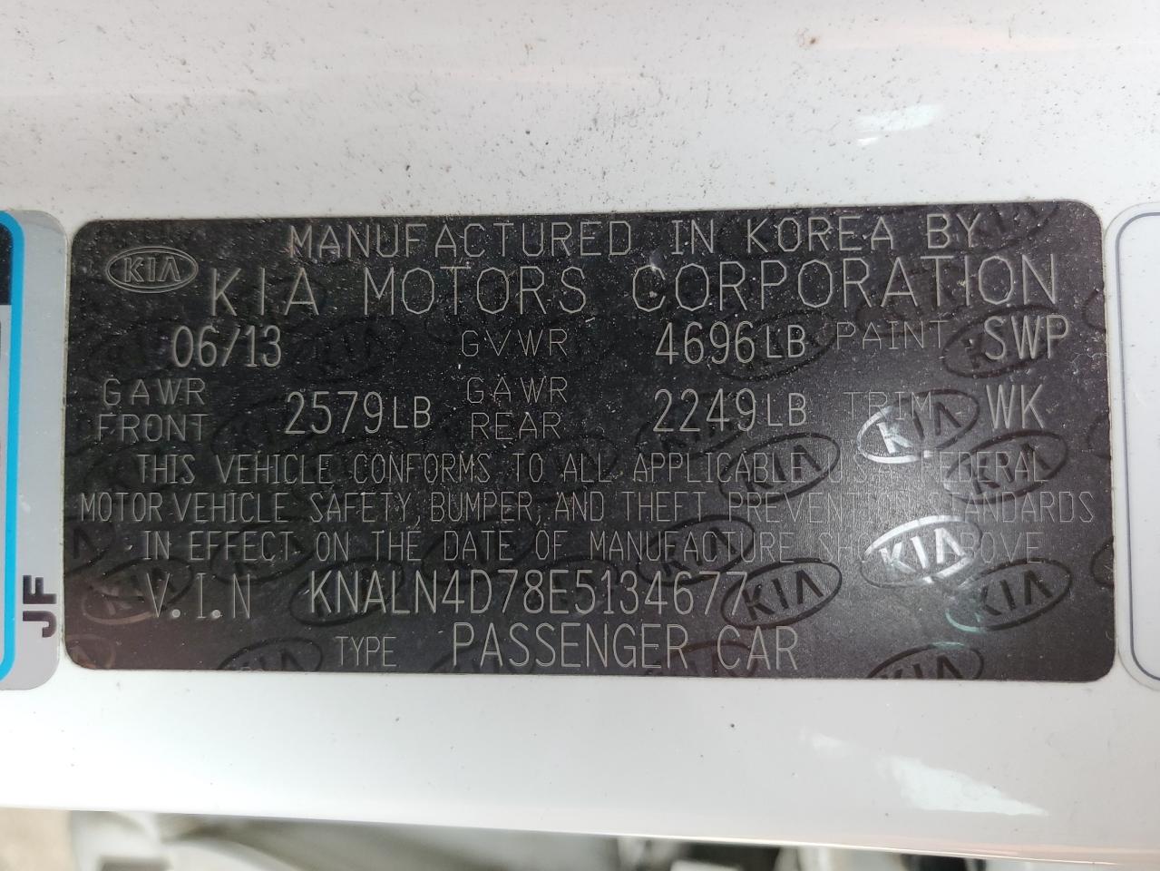 KNALN4D78E5134677 2014 Kia Cadenza Premium