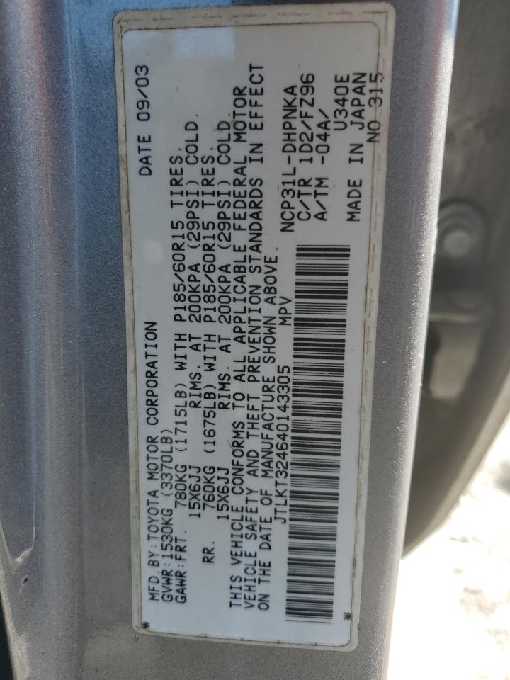 JTLKT324640143305 2004 Toyota Scion Xb