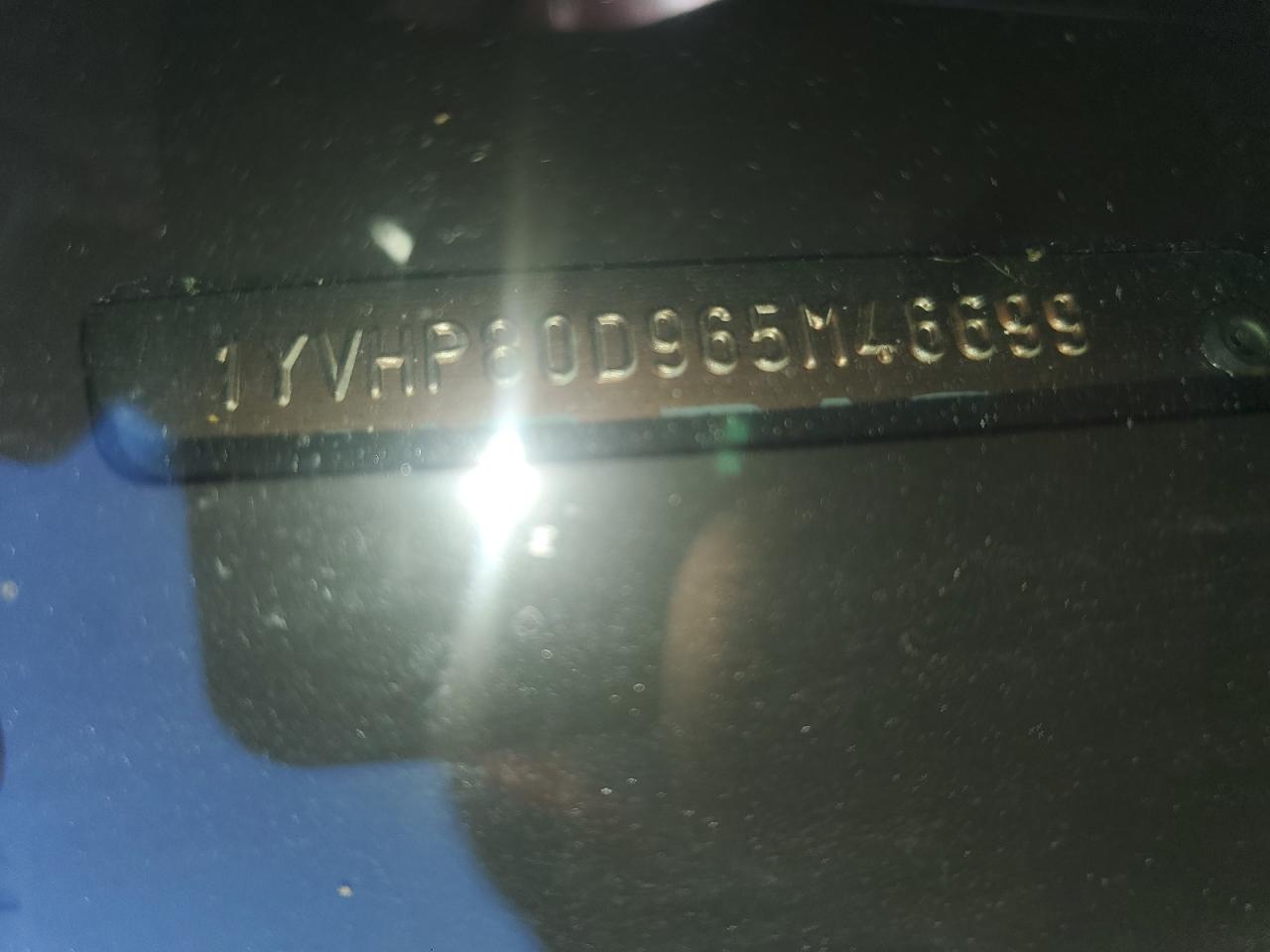 2006 Mazda 6 S VIN: 1YVHP80D965M46699 Lot: 92876115