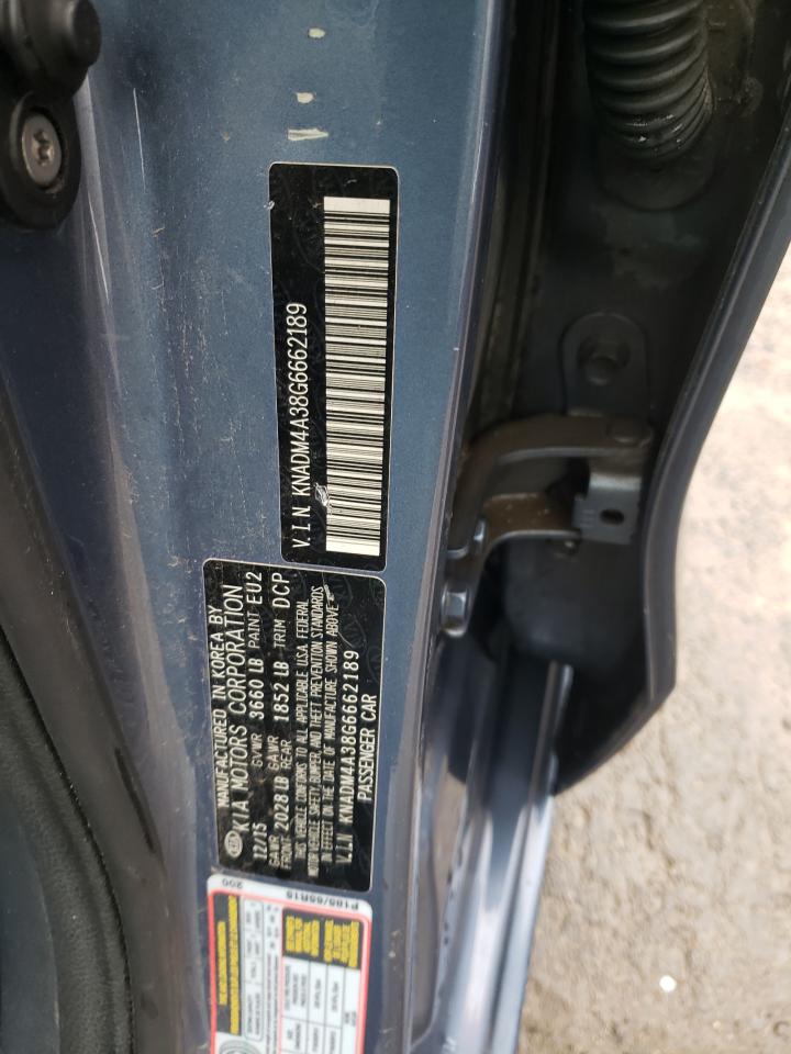 KNADM4A38G6662189 2016 Kia Rio Lx