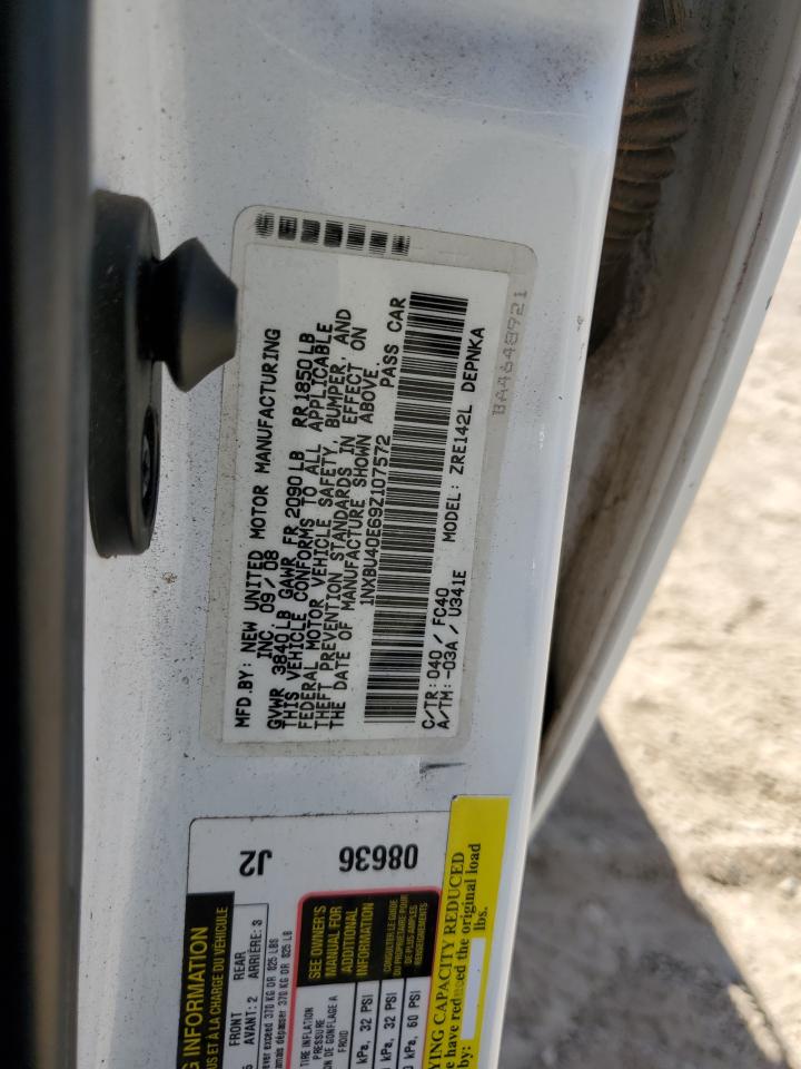 1NXBU40E69Z107572 2009 Toyota Corolla Base