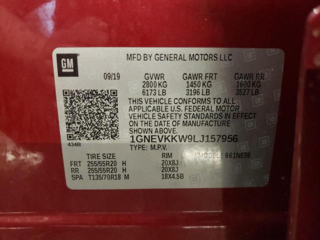 1GNEVKKW9LJ157956 Chevrolet Traverse  13