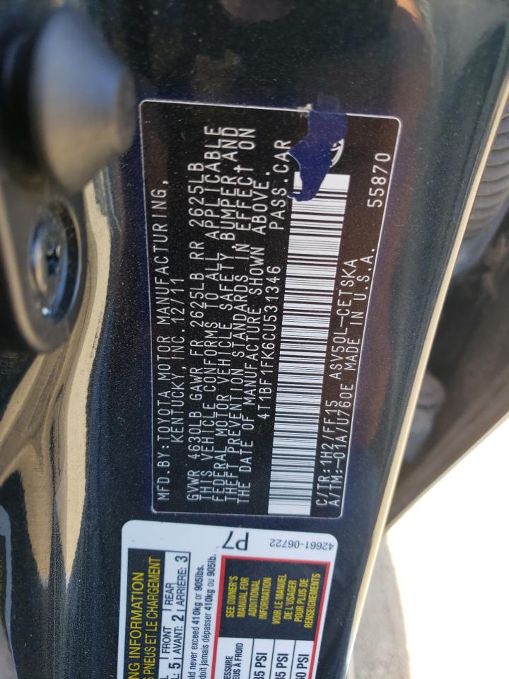 4T1BF1FK6CU531346 2012 Toyota Camry Base