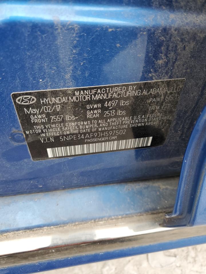 5NPE34AF9JH597502 2018 Hyundai Sonata Sport