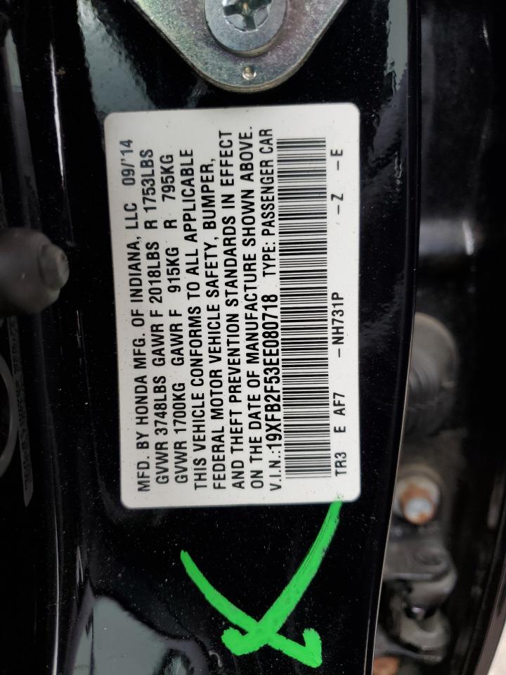 19XFB2F53EE080718 2014 Honda Civic Lx