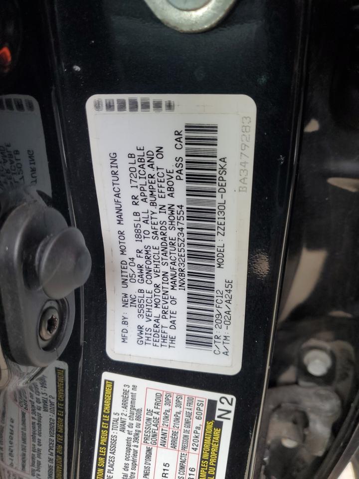 1NXBR32E55Z347554 2005 Toyota Corolla Ce