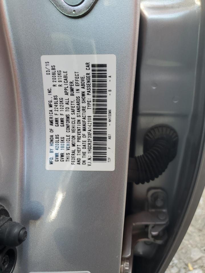 1HGCR2F3XFA142909 2015 Honda Accord Lx