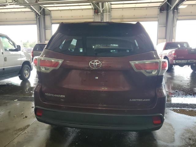  TOYOTA HIGHLANDER 2015 Бордовый