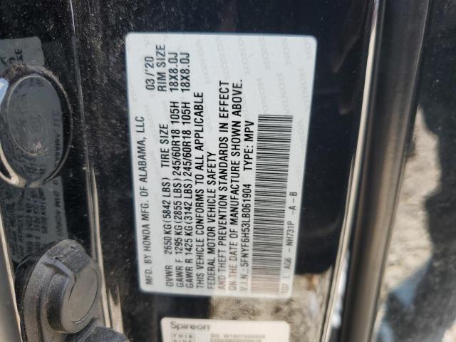 5FNYF6H53LB061904 Honda Pilot EXL 14