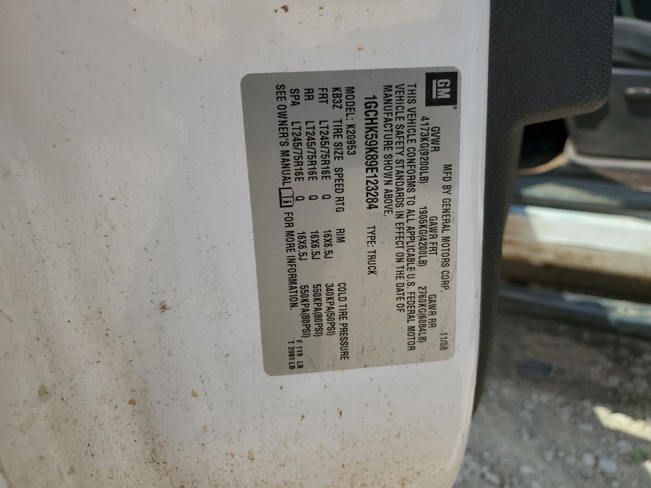 2009 Chevrolet Silverado K2500 Heavy Duty Lt VIN: 1GCHK59K89E123284 Lot: 71423154