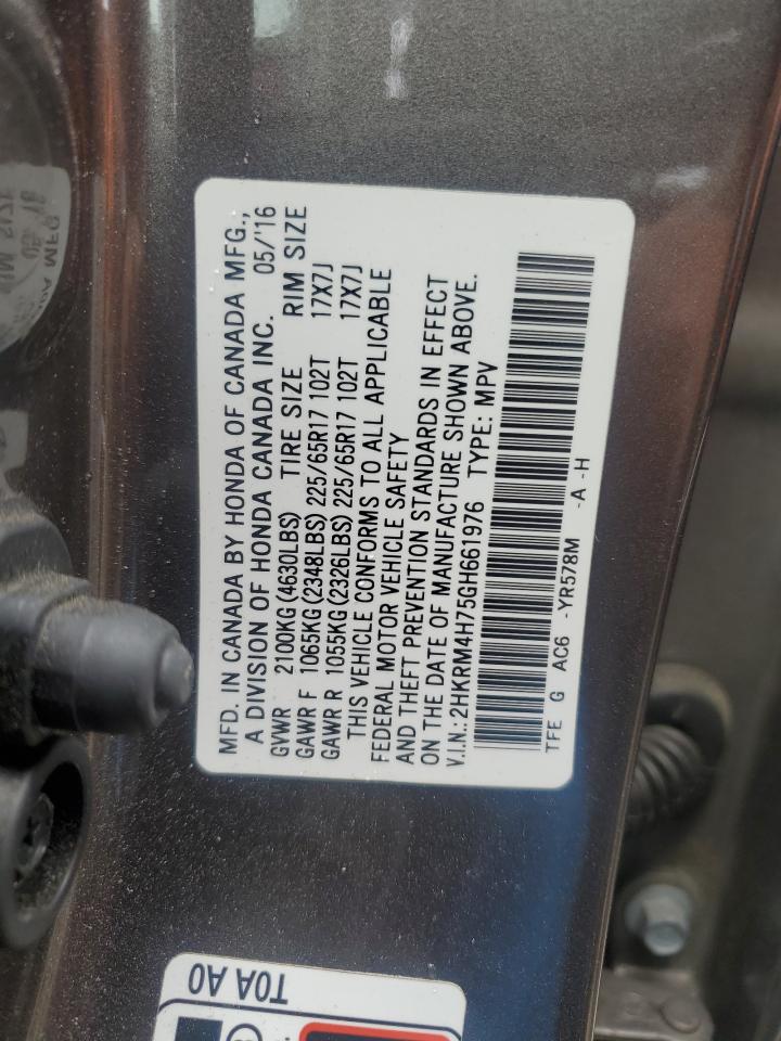 2HKRM4H75GH661976 2016 Honda Cr-V Exl