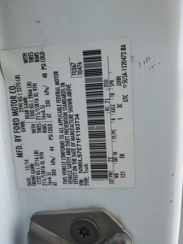 NM0LS7E71F1193734 2015 Ford Transit Connect Xl