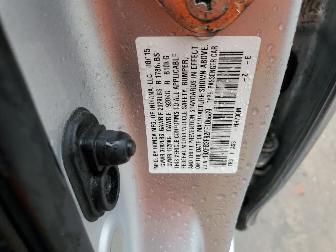 19XFB2F92FE106889 2015 Honda Civic Exl 19XFB2F92FE106889 2015 Honda Civic Exl