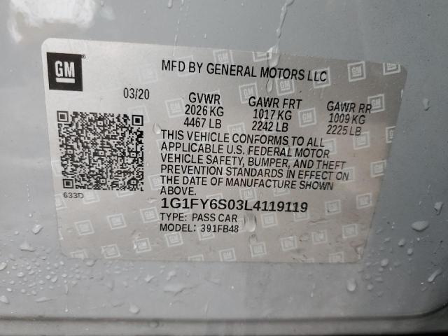 1G1FY6S03L4119119 Chevrolet Bolt EV LT 13