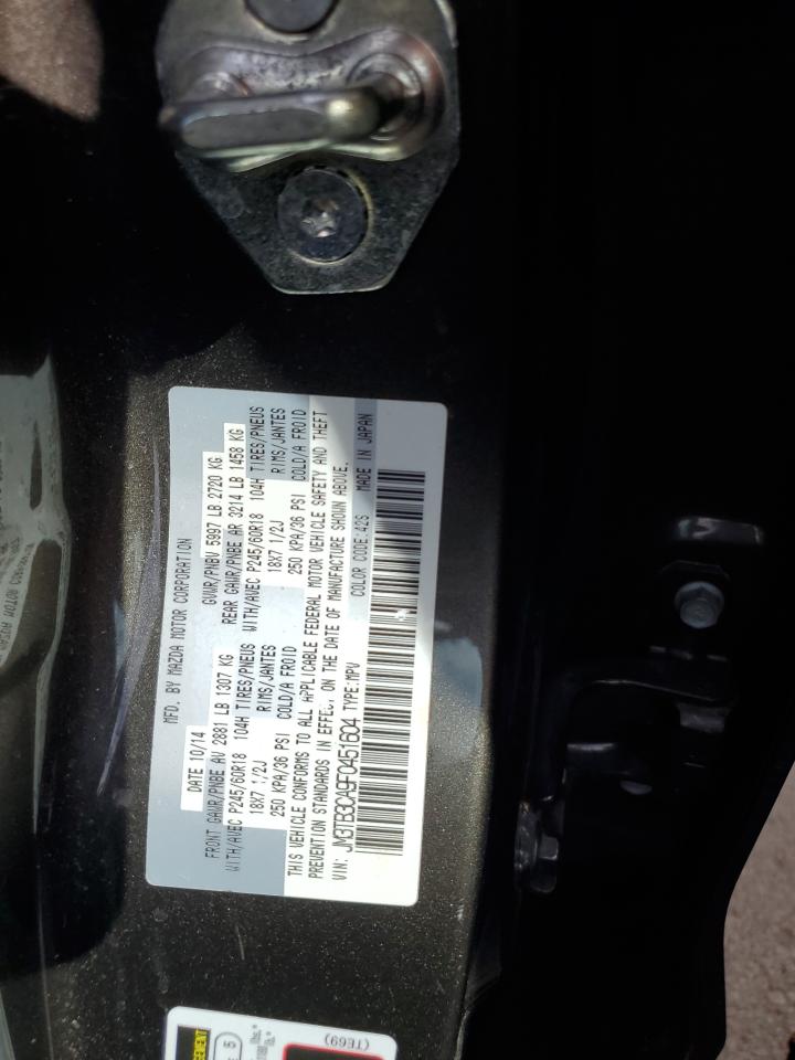 JM3TB3CA9F0451604 2015 Mazda Cx-9 Touring